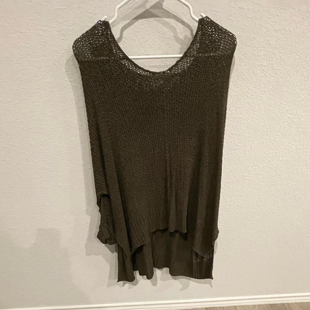 long army green sweater